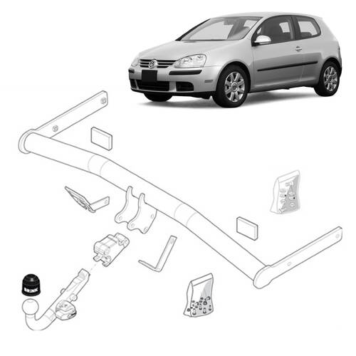 BRINK Towbar to suit VW Golf (1 12/2004-12/2020