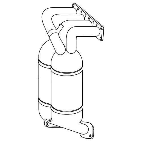 Redback Catalytic Converter for Toyota Rav4 (01/2003 - 01/2006), Tarago (06/2000 - 02/2006)