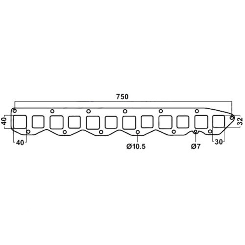 EM026D VALIANT HEMI GASKET