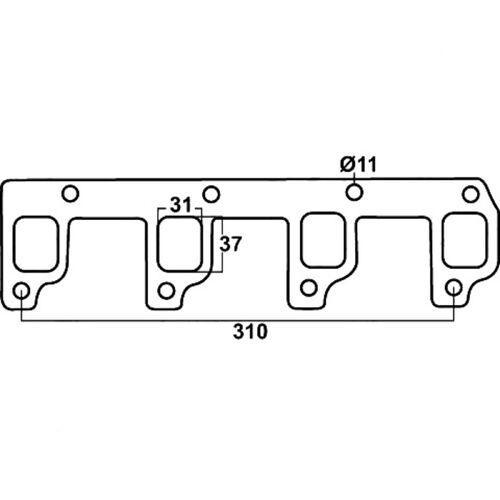 CORTINA,ESCORT 2L OHC (HSM25) STEEL HEADER GASKET