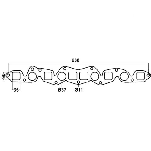 Nissan P40 Ext Gasket Steel