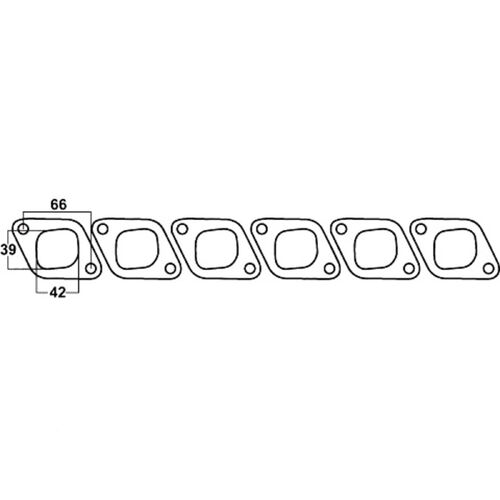 DSF - Nissan Patrol GQ Y60 series, Nissan TB42 & TD42, Diesel, 4.2L, 6 Cylinders, 6 Pieces