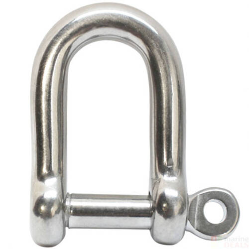 Dee shackle - THK 12mm, 1400kg, Stainless