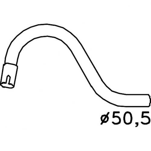 Unbranded over axle Pipe to suit Volvo 940 (08/1990 - 10/1998), 740 (08/1984 - 08/1992), 760 (08/1981 - 08/1991), 960 (09/1990 - 05/1992)