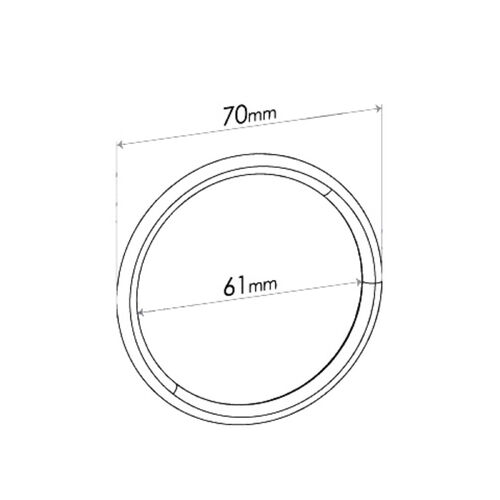 Redback Gaskets Flange to suit Honda Civic (01/1991 - on), Prelude (11/1978 - 07/2002), Accord (01/1978 - 10/1993), Nissan Maxima (04/1990 - 02/1995),