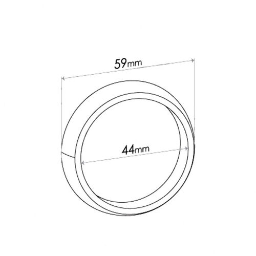 Single Taper Ring Gasket - ID 45mm, OD 59mm, THK 16.4mm, WIRE