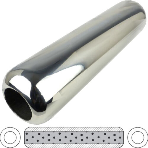 3" Round, 15" Long, 2-1/4", C/C, Perforated Without Spigots, Stainless