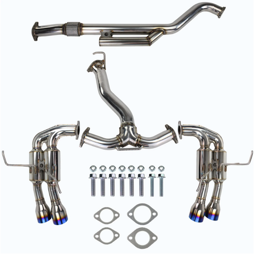 WRX VB FA24 Invidia R400 Cat Back Exhaust with Ti Straight Cut Tips (WRX 22+)