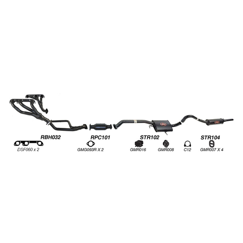 Redback Performance Exhaust System for Holden Commodore (08/1988 - 04/1995), Calais (08/1988 - 04/1995)