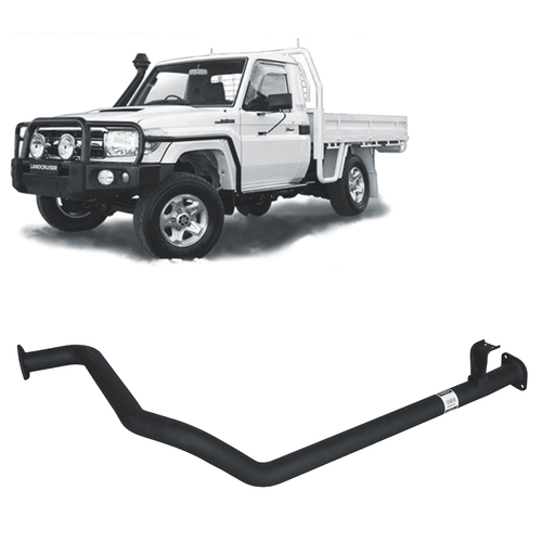 Redback 2.5" Exhaust for 79 Series Exhaust 1HZ with Muffler