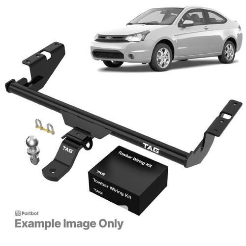 TAG Light Duty Towbar to suit Ford Focus (05/2005 - 07/2011) - Universal Harness with 7 Pin Flat Plug