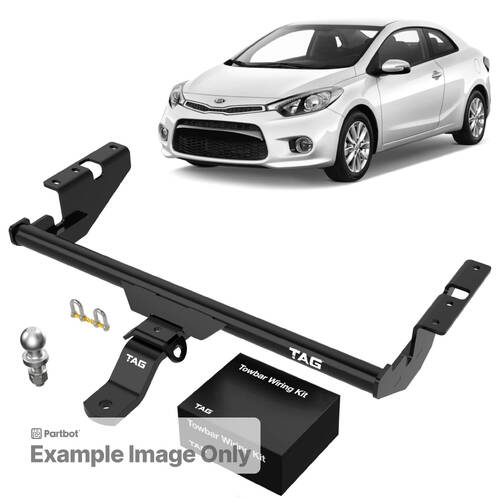 TAG Light Duty Towbar to suit KIA Cerato Koup (10/2009 - on) - Universal Harness with 7 Pin Flat Plug