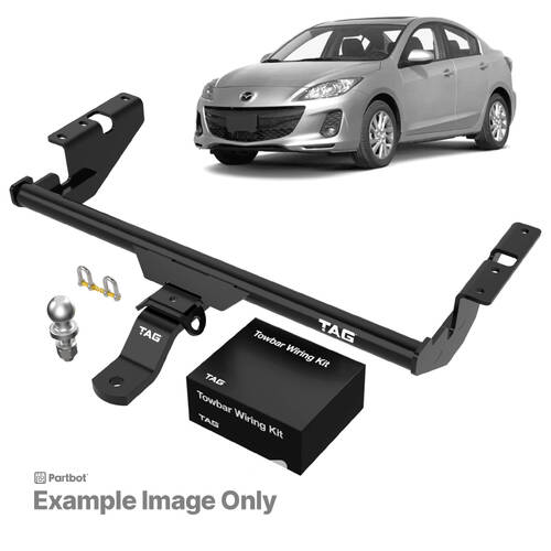 TAG Light Duty Towbar to suit Mazda 3 (10/2011 - 03/2013) - Direct Fit Wiring Harness