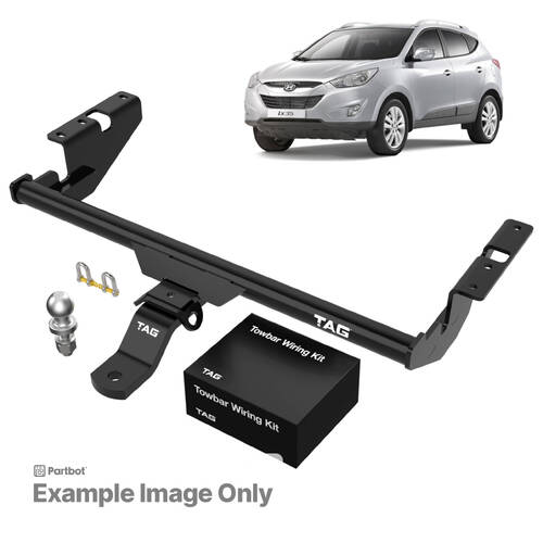 TAG Light Duty Towbar to suit Hyundai IX35 (02/2010 - 12/2015), Ix35 (01/2010 - 12/2015) - Direct Fit Wiring Harness