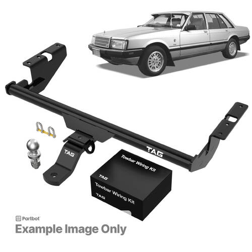 TAG Light Duty Towbar to suit Ford Fairlane (03/1982 - 1988), LTD (03/1982 - 10/1988) - Universal Harness with 7 Pin Flat Plug