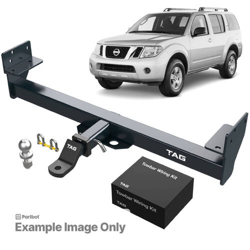 TAG Heavy Duty Towbar to suit Nissan Pathfinder (07/2005 - 2013) - Universal Harness with 7 Pin Flat Plug