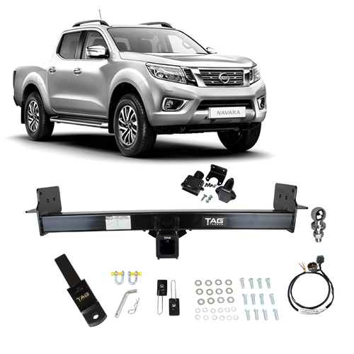 TAG TAG-HEAVY DUTY TOWBAR KIT for Nissan Navara (07/2015 - 12/2020) - Direct Fit Bypass Wiring Harness - Direct Fit Wiring Harness