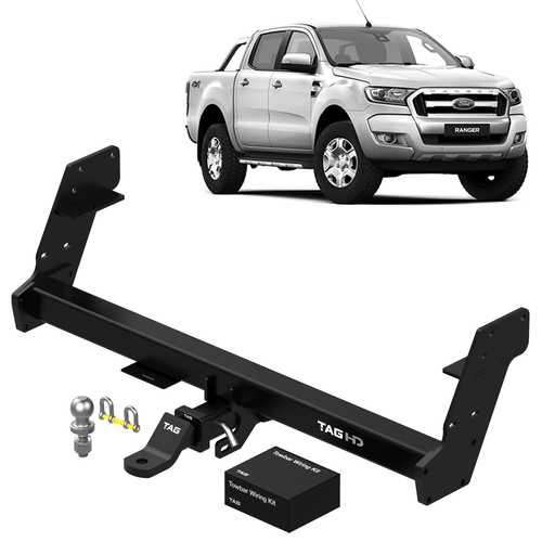 TAG Heavy Duty Towbar to suit Ford Ranger (04/2014 - 07/2015) - Direct Fit CAN-Bus Harness suits Vehicles with Black CAN Connector