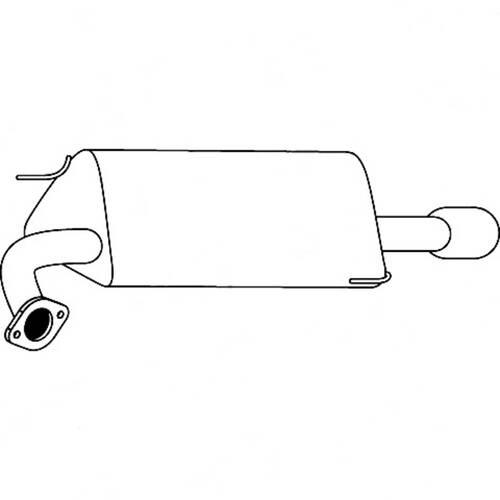 Unbranded MUFFLERS BOLT ON to suit Subaru Liberty (08/2004 - 08/2009)