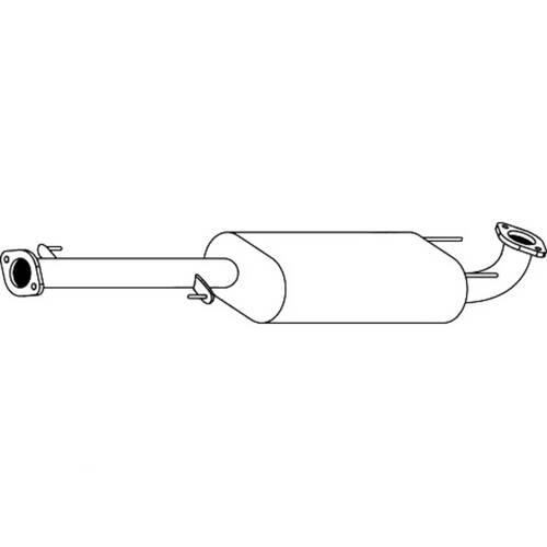 Unbranded MUFFLERS BOLT ON to suit Toyota Prado (09/2002 - 02/2007)