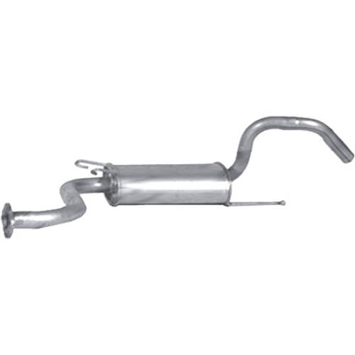 Redback MUFFLERS BOLT ON to suit Ford Laser (03/1981 - 12/1985), Meteor (04/1982 - 09/1985), Mazda 323 (10/1980 - 12/1985)