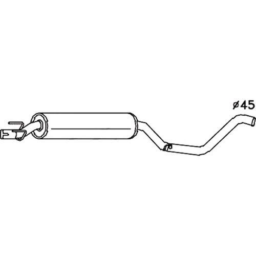 Redback Standard Replacement Exhaust for Holden Combo (03/1996 - 09/2002)