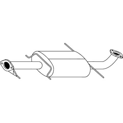 Unbranded MUFFLERS BOLT ON to suit Mazda MPV (04/1996 - 09/1999)