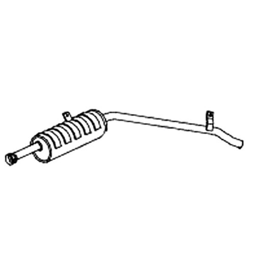 Unbranded MUFFLERS BOLT ON to suit Suzuki Sierra (09/1981 - 12/1988), Sj 410 (09/1981 - 12/1988)