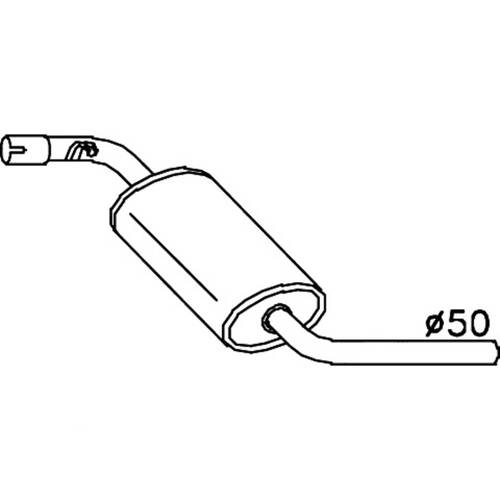 Redback MUFFLERS BOLT ON to suit Volkswagen Transporter / Caravelle (09/1990 - 04/2003), Transporter (10/1992 - 04/2003)