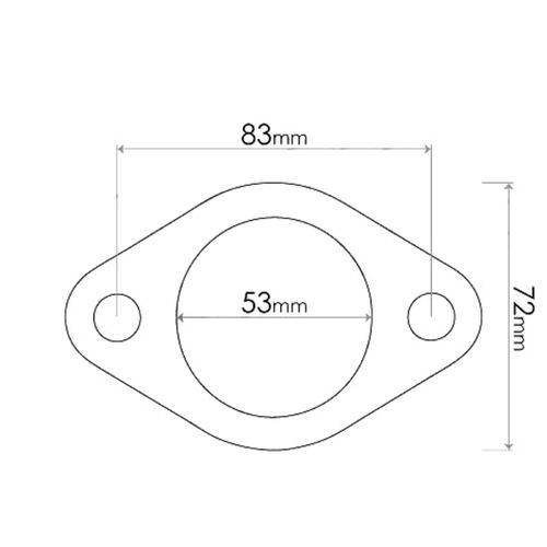 51mm 2 Bolt Flange Gasket to suit FE011A Flange Plate