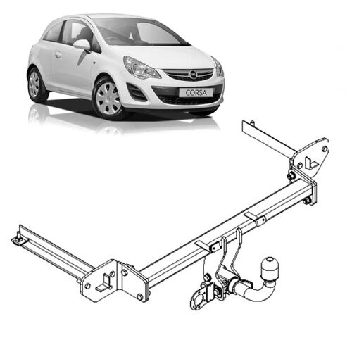 TAG Towbars European Style Tongue to suit Opel Corsa (09/2012 - 12/2013)