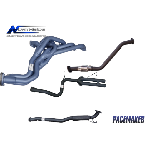 Pacemaker PH4495 Headers and 2.5" High Flow Cat Catback Ford Ba BF 6 Cylinder Falcon