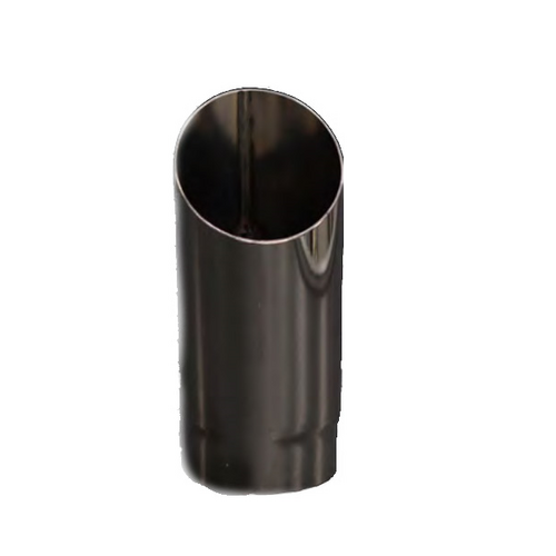 Redback Exhaust Tip 2 1/2" In 2 3/4" Out 8" Long Angle Cut 