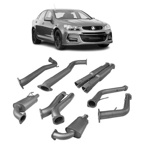 Redback Dual 3" Catback Exhaust with Mufflers for Holden Commodore VE & VF Sedan / Wagon