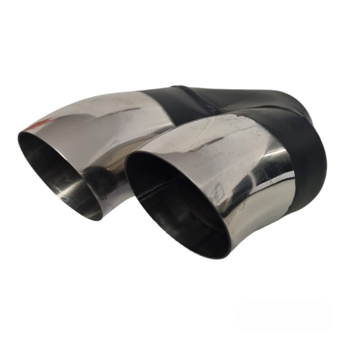 TWIN 3" 76MM EXHAUST DUMP TIP 