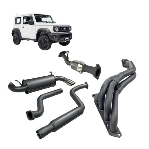 Redback 4x4 Exhaust System with Headers and Highflow CAT for Suzuki Jimny 3-Door (07/2018 - on)