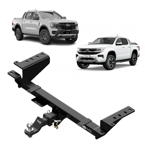 TAG Heavy Duty Towbar & Direct Fit Wiring for Next-Gen Ford Ranger (06/2022 - on), Volkswagen Amarok (12/2022 - on) - Styleside Utes