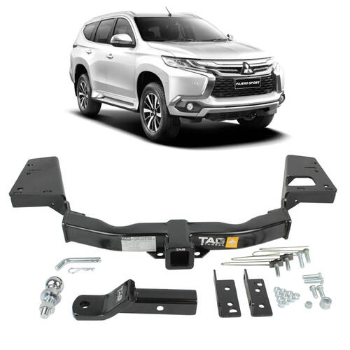 TAG Heavy Duty Towbar and Direct Fit Wiring Harness for Mitsubishi Pajero Sport (01/2015 - 11/2019) QE Models