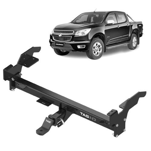 TAG Heavy Duty Towbar & Direct Fit Wiring Harness for Holden Colorado (01/2012 - on) Tub Body / Styleside With Bumper Step