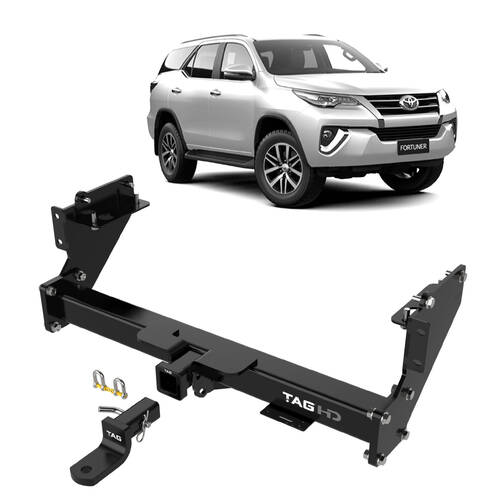 Tag Towbar for Toyota Fortuner Towbar 11/2015 - on 3000/300kg 3 Piece Powder Coated