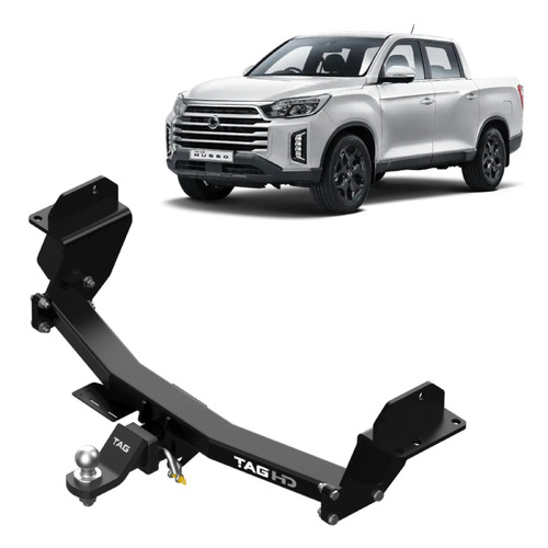 TAG Heavy Duty Towbar kit with wiring for SsangYong Musso Ute Short Wheel Base (10/2018 - On)