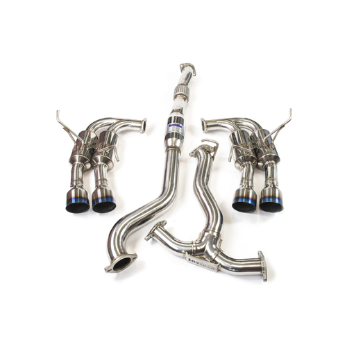 Invidia R400 Turbo Back Exhaust w/Ti Tips - 11-14 WRX/11-20 STI