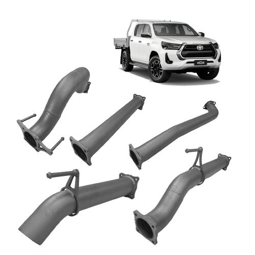 Redback Extreme Duty 3.5" DPF Back Exhaust for Toyota Hilux 2.8L N80 (2015 - on)