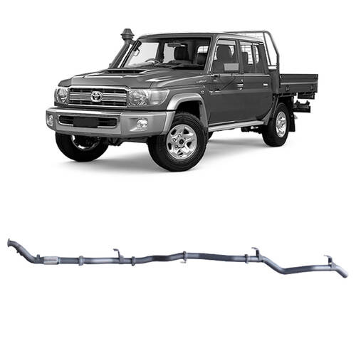 Redback 3" Full Exhaust for Toyota Landcruiser 79 VDJ V8 2016 Onwards