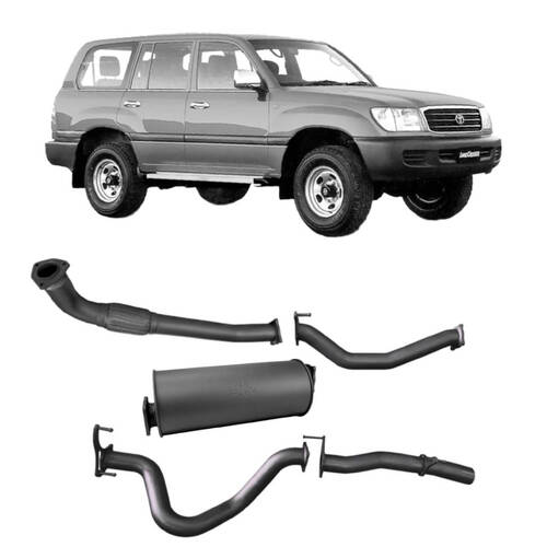 Redback Extreme Duty Exhaust for Toyota Landcruiser 105 Series Wagon (03/1998 - 10/2007)