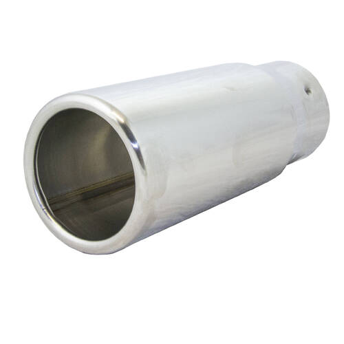 In 63mm(2-1/2"), Out 75mm(3"), L 200mm(8"), Stainless, RX408-8