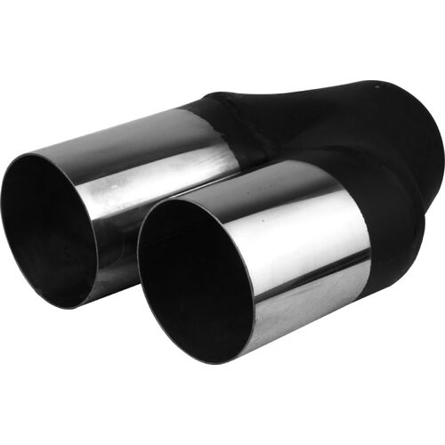 In 57mm(2-1/4"), Out 76mm(3")x2, Stainless